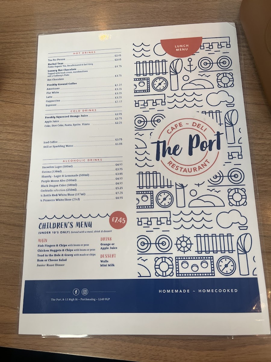 Menu The Port Cafe Deli & Restaurant-2