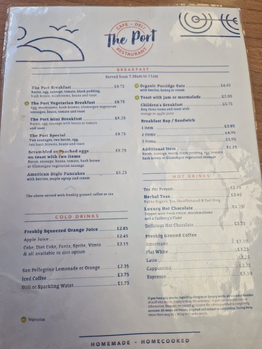 Menu The Port Cafe Deli & Restaurant-3