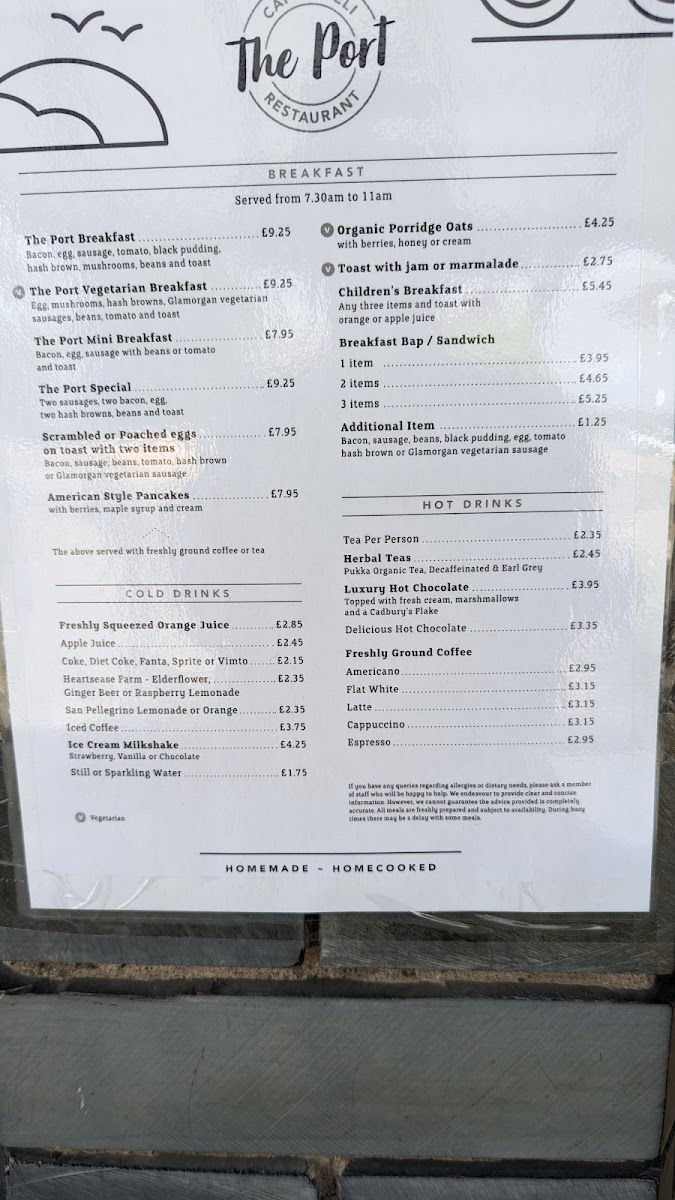 Menu The Port Cafe Deli & Restaurant-9